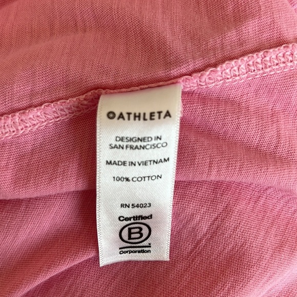athleta organic daily crop tee pink - Picture 8 of 8